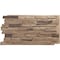 Ekena Millwork 49"W x 25 1/2"H x 1 1/4"D Acadia Ledge Stacked Stone StoneWall Faux Stone Siding Panel Smokey Ridge PNU24X48ALSR - alternate 1